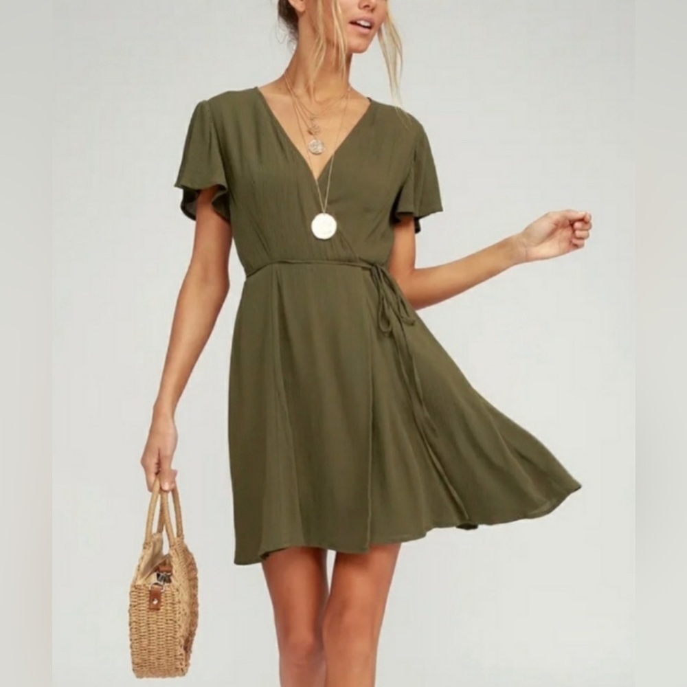 Lulus Harbor Point Wrap Dress